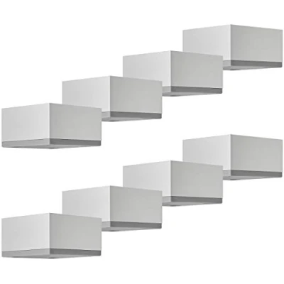 Abbildung von SOTECH 8er Set Möbelbeine MOTEL 35 mm 65 x Silber eloxiert Schrankbeine aus Aluminium