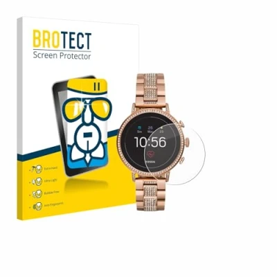 Abbildung von BROTECT Schutzglas für Fossil Q Venture HR (4.Gen) Schutzfolie Panzer Folie Glas [Extrem Kratzfest 9H, Anti Fingerprint, Ultra Transparent]