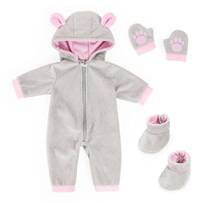 Abbildung von Bayer Puppenkleidung Plüschoverall 38 42 (Set, 3 tlg)