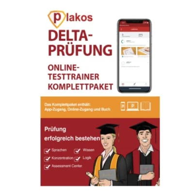 Abbildung von Deltaprüfung Testvorbereitung: Allgemeiner Studierfähigkeitstest für Bachelor &amp; Duale Hochschule Baden Württemberg (DHBW) 800 Aufgaben mit Lösungen ... Allgemeinwissen, Logik, Matrizen, Sprache