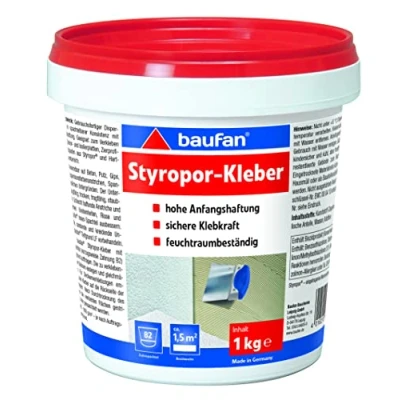Abbildung von Baufan Styroporkleber 1 kg Lösungsmittelfreier Klebstoff