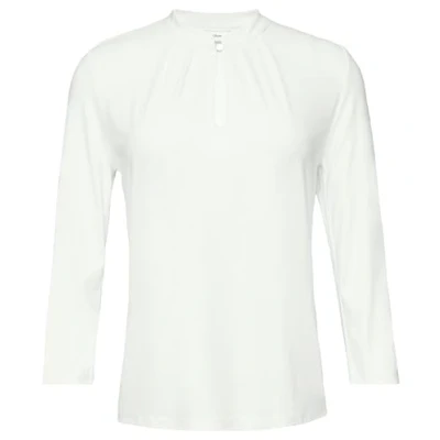 Abbildung von s.Oliver Black Label MET 3/4MOUWEN VAN EEN Langarmshirt, Damen, Größe: 42, Ecru