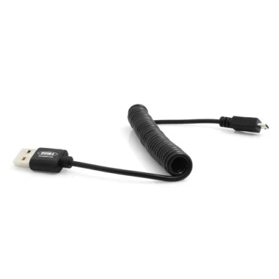 Abbildung von System S Micro USB Spiralkabel Datenkabel Ladekabel 10 cm 90