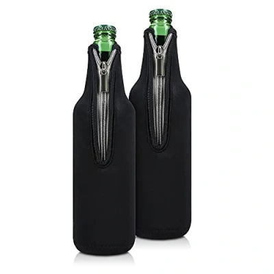 Abbildung von kwmobile Outdoor Flaschenkühler 2x 330 500ml Flasche Flaschenkühler, für Bier und andere Getränke aus isoliertem Neopren Kühler