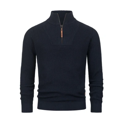 Abbildung von Indicode Jeans Inyassip Strickpullover, Herren, Größe: Small, Navy