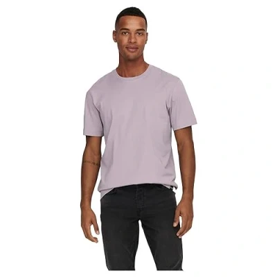 Abbildung von ONLY &amp; SONS Herren Onsmax Life Reg Stitch Tee Noos T Shirt, Nirvana, XS EU