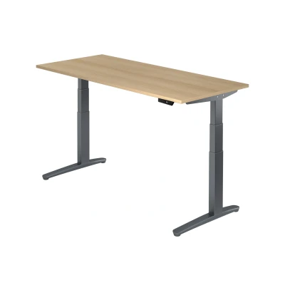 Abbildung von Hammerbacher Schreibtisch XBHM19 Eiche/Graphit