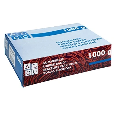 Abbildung von ALCO Albert 762 Gummibänder, 150 x 4 mm, 1 kg, rot