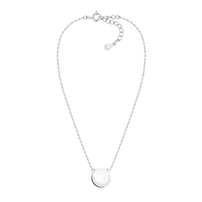 Abbildung von Sofia Milani Damen Halskette 925 Silber mit Zirkonia Steinen Kreis Anhänger N0562