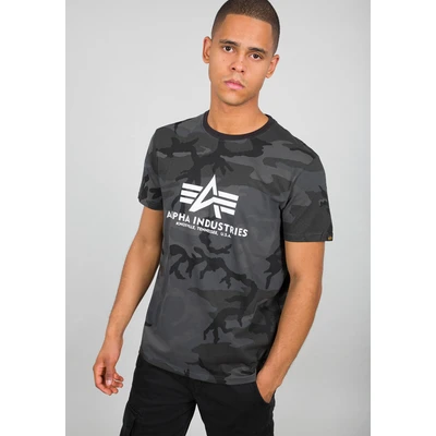 Abbildung von Alpha Industries T CAMO Tshirt print, Herren, Größe: Medium, Black