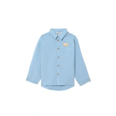Abbildung von Steiff Langarm College Hemd für Kinder, Größe: 104, Powder blue