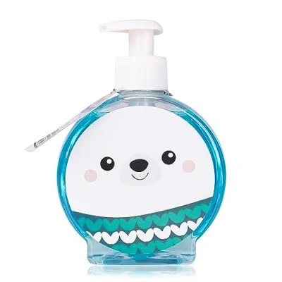 Abbildung von Accentra Handseife BEARY CHRISTMAS in Pumpspender, Motiv: Eisbär, 350ml im Flüssigseife, Duft: Peppermint Swirl