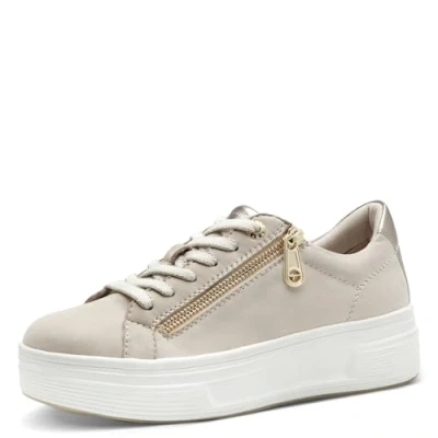 Abbildung von Tamaris Sneaker low, Damen, Größe: 42, Beige nubuk Schuhe