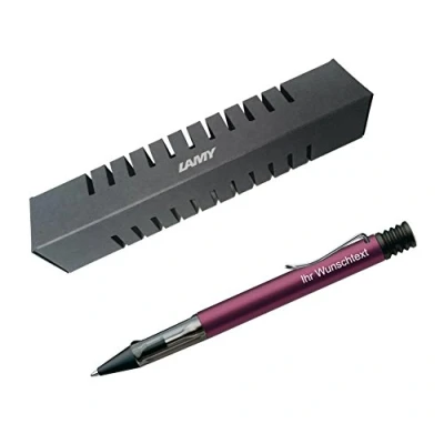 Abbildung von Lamy Kugelschreiber Al star Modell 229, inkl. Laser Gravur, Farbe dunkelviolett (black purple)