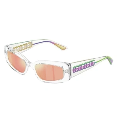 Abbildung von Dolce&amp;Gabbana Unisex Sonnenbrille, Größe: 54, Crystal