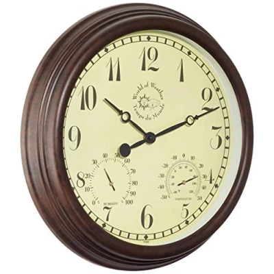 Abbildung von esschert design Wanduhr (Gartenuhr aus Kunststoff)