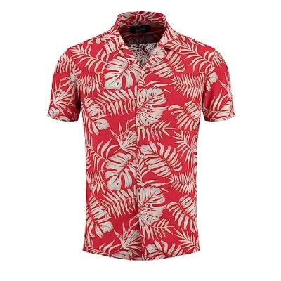 Abbildung von Key Largo MSH Havanna Shortsleeve Hemd, Herren, Größe: Large, Red