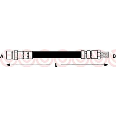 Abbildung von BREMBO T 71 008 Bremsschläuche 350 F10X1 SAAB: 9000 Schrägheck, Limousine