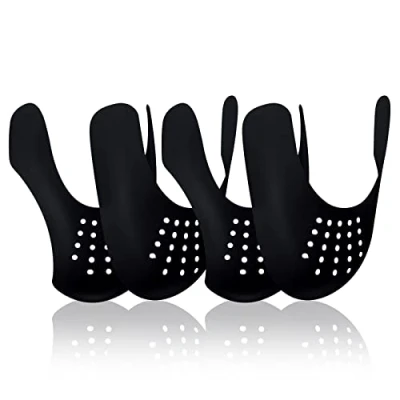 Abbildung von MEERESN 2 Paar Anti Falten Schuhe Schutz,Verhindern Sie Sneaker Knitterschutz für Herren,Schwarz(41 47EU)