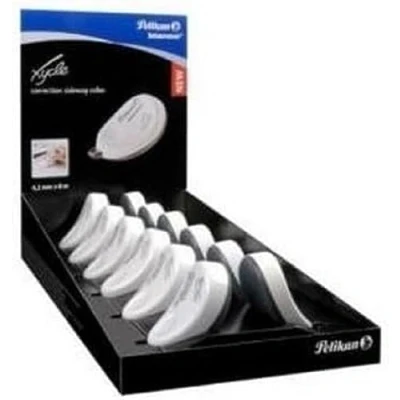 Abbildung von Pelikan Korrekturroller blanco Xycle, 4,2 mm x 8 m, weiß, 12 Stück im Papp Display
