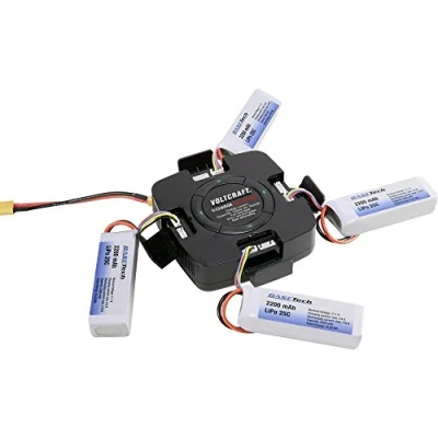 Abbildung von VOLTCRAFT Modellbau Ladegerät 12 V, 32 V 5 A Charge Eco Quad LiPo (1590606)