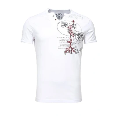 Abbildung von KEY LARGO Herren Weapon Button T Shirt, White (1000), M
