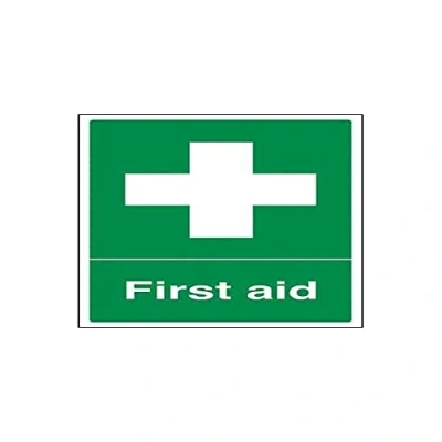 Abbildung von VSafety Erste Hilfe Schild (englische Version), Hochformat, 200 mm x 300 mm, 2 Hartkunststoff