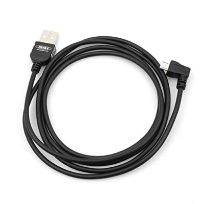 Abbildung von System S 2m Meter Micro USB 2.0 Kabel gewinkelt 90 Grad Winkelstecker (rechts/Male) Adapter Datenkabel und Ladekabel