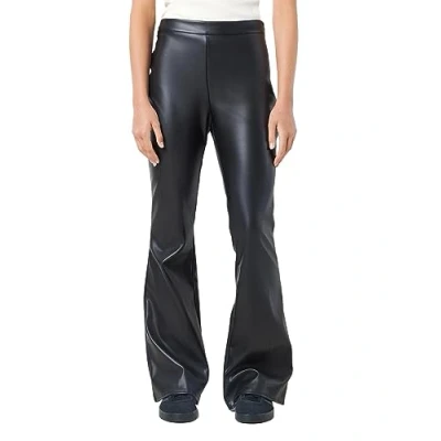 Abbildung von Noisy may Damen Nmandy Pasa Pu Hw Flared Pants Noos, Schwarz, XS