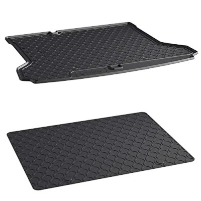 Abbildung von AROBA GL1040DB Set Design Kofferraumwanne &amp; Zusatzmatte Doggy Mat kompatibel mit VW ID.4 ab BJ. 12.2020&gt; für tiefen Ladeboden passgenau
