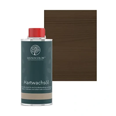 Abbildung von Lignocolor Hartwachsöl (250 ml, Nussbaum dunkel) Holzöl für den Innenbereich