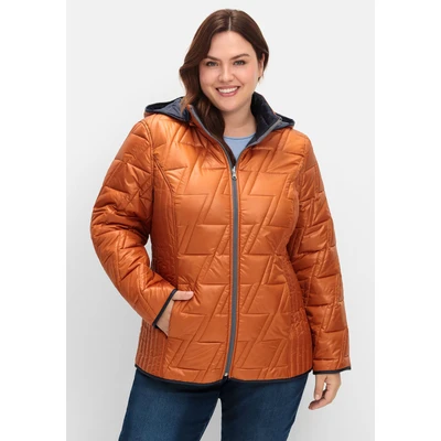 Abbildung von Sheego Wende Winterjacke, Damen, Größe: 40, Cognac