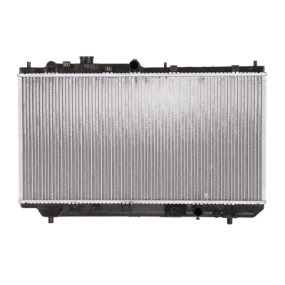 Abbildung von NRF 509512 Kühler, Motorkühlung Aluminium 699 350 16 Kühlrippen gelötet MAZDA: FAMILIA 6, 323 F 6
