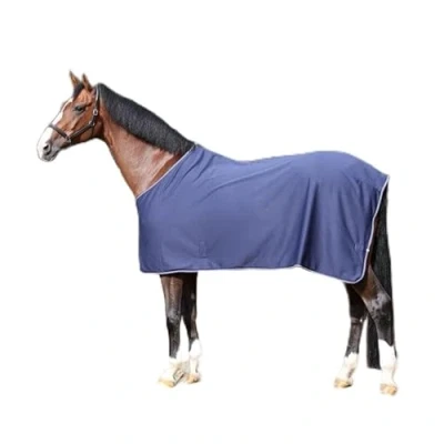 Abbildung von Kavalkade Jersey Fleecedecke Elegance Navy 125/175