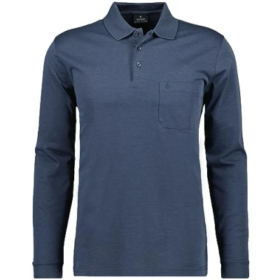 Abbildung von Ragman Poloshirt, Herren, Größe: Large, Indigo