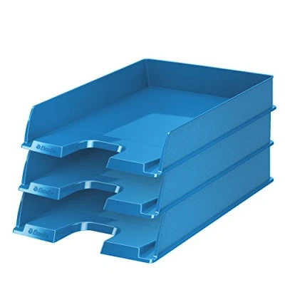 Abbildung von Esselte Briefkorb, A4, 10er Pack, Blau, VIVIDA, Europost, 623926