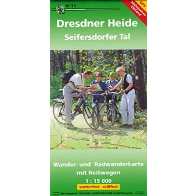Abbildung von Dresdner Heide und Seifersdorfer Tal: Wander Radwanderkarte mit Reitwegen 1 : 15 000 GPS fähig wetterfest reißfest