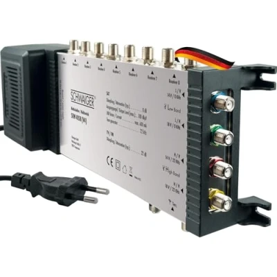Abbildung von Schwaiger SEW4058531, 5 Eingänge, 8 Ausgänge, 950 2150 MHz, 47 862 dB, 1 dB