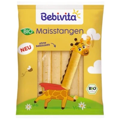 Abbildung von Bebivita Knabberprodukte Maisstangen, 40g, 9er Pack (9x40g)