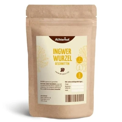 Abbildung von 250 g Ingwerwurzel geschnitten getrocknet Ingwer Tee Kräutertee vom Achterhof