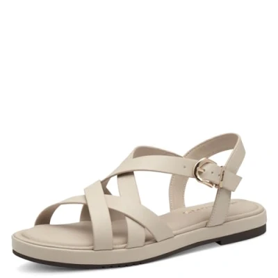 Abbildung von Tamaris Sandalette Damen Vegan Flach beige,EU 41