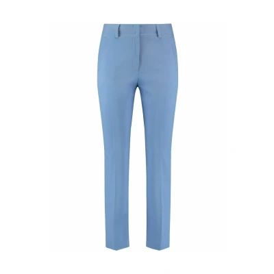 Abbildung von Gerry Weber VERKÜRZT Elegante MIT Saumschlitzen Chino, Damen, Größe: 46, Blue sky