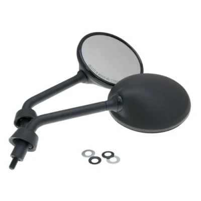 Abbildung von Spiegel Set kurz schwarz M8 kompatibel für Vespa GTS 300ie Super Sport ZAPM45 Quasar, 125 ZAPM31 Leader, LX 50 2T ZAPC381, 125ie 10