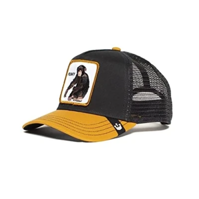 Abbildung von Goorin Bros. The Funky Monkey Black A Frame Adjustable Trucker Cap One Size