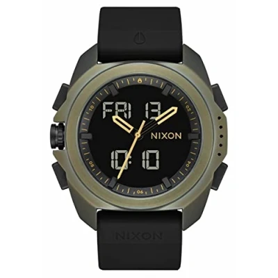 Abbildung von Nixon Herren Analog Digital Japanisches Miyota Uhr mit Silikon Armband A12671089 00