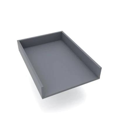 Abbildung von regalik Wickelaufsatz Universal, Wickeltischaufsatz für Kommoden in beliebiger Breite, Abnehmbar Wickelkommode aufsatz, Gerade Frontplatten, Graphite, 1 mm ABS Material, 72cm x 54cm