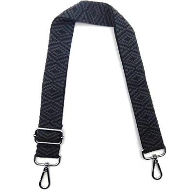 Abbildung von Taschengurt Schwarz, Taschengurte zum Wechseln, Verstellbarer Schultergurt für Taschen Breit 3.8cm mit Silber Karabiner, Stoff Umhängegurt Taschen, Schulterriemen Damen DIY, #8