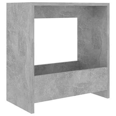 Abbildung von vidaXL Beistelltisch Couchtisch Wohnzimmertisch Kaffeetisch Sofatisch Teetisch Tisch Wohnzimmer Zeitungsständer Betongrau 50x26x50cm Holzwerkstoff