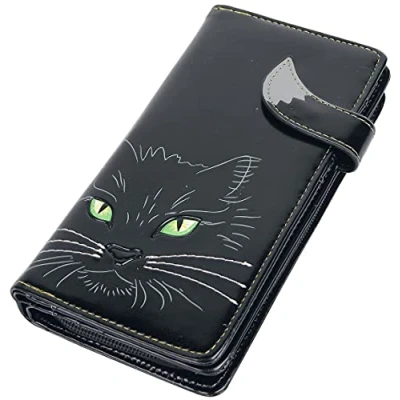 Abbildung von Nemesis Now „Lucky Cat“ Geldbörse, 19 cm, Polyurethan, Einheitsgröße, Schwarz
