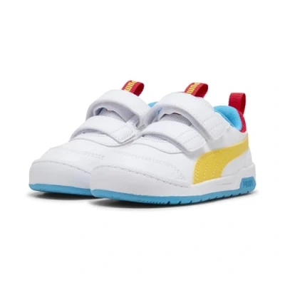 Abbildung von Puma Multiflex Sneakers Lauflernschuh für Kinder, Größe: 27, White/pelé yellow Schuhe